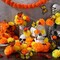90 Pcs Day of The Dead Decorations Marigold Flower (Red, Yellow, Orange) 11.02"D x 11.02"W x 1.57"H